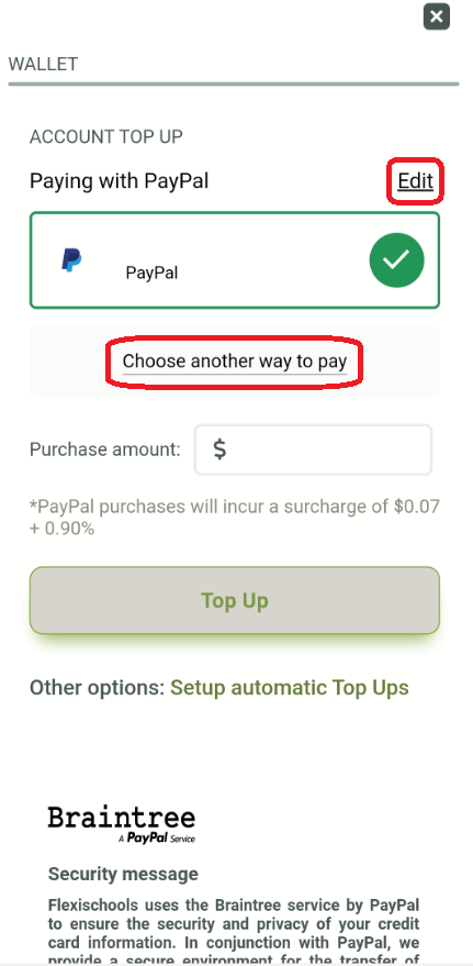 Datum Bunke af krigsskib How do I change my payment details (credit card or PayPal)? – Flexischools